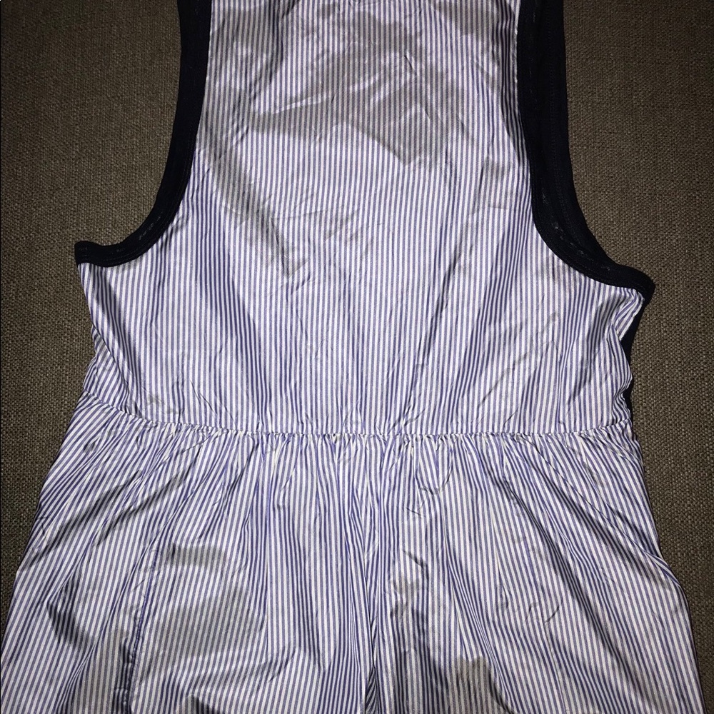 JCrew Navy/Stripe Tank